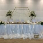 Skirting- falbana na prezydium kolor błękitny długość regulowana 1 szt.