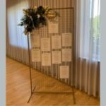 Kratownica złota 220x100cm na plan stołów lub zdjęcia rodzinne