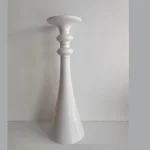 Postument na kompozycję kwiatową kielich biały wys. 70 cm