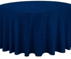 Obrus okrągły granatowy śr. 320cm 1 szt. cena 60 zł